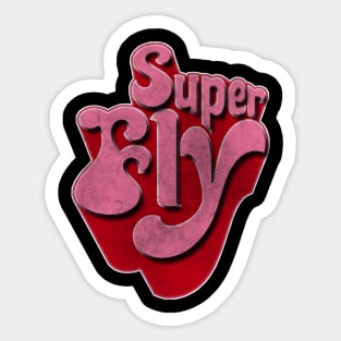 Super Fly Vintage look Sticker